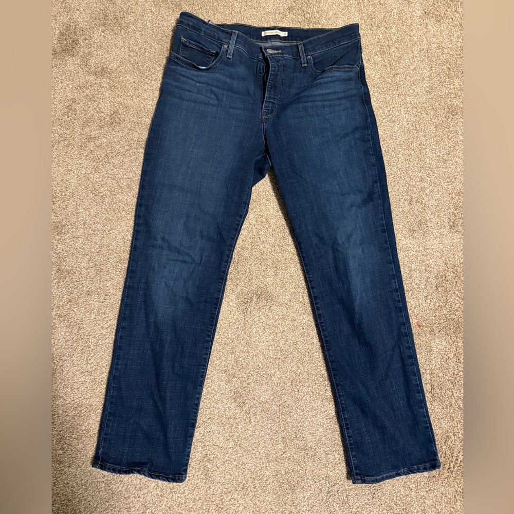 Levi's Blue Straight Leg Jeans Classic Style